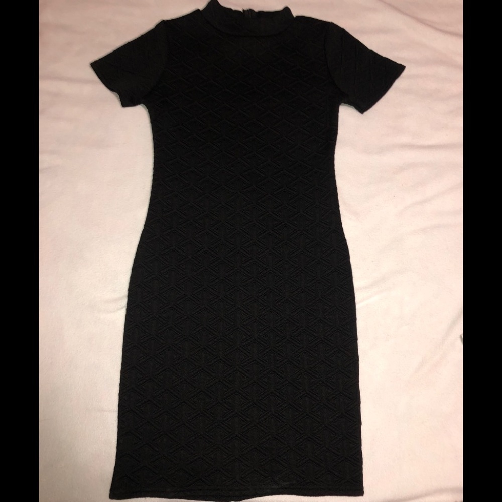 Black mini dress